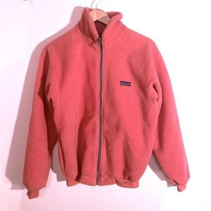 Vintage pink Patagonia zip fleece